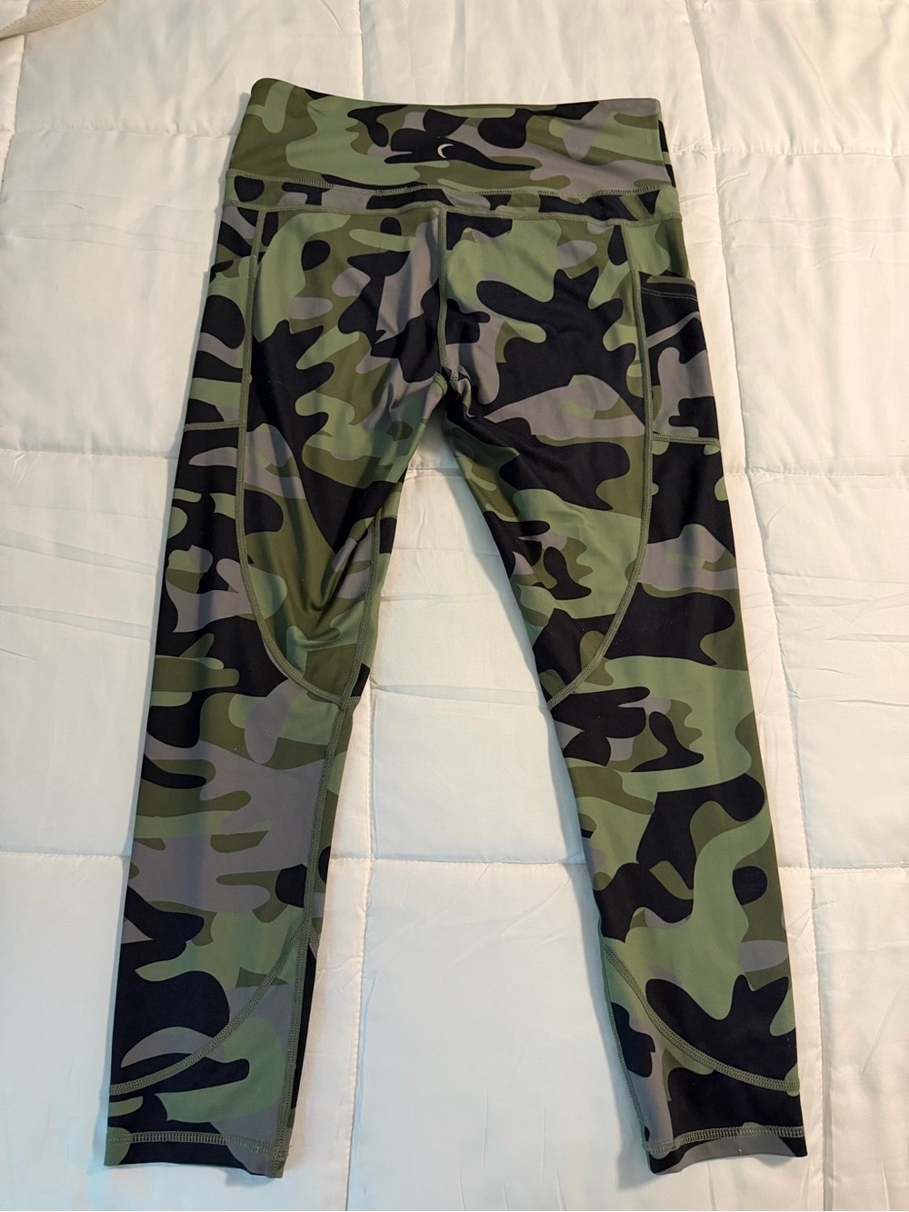 ZYIA Olive Green Camo Performance Leggings